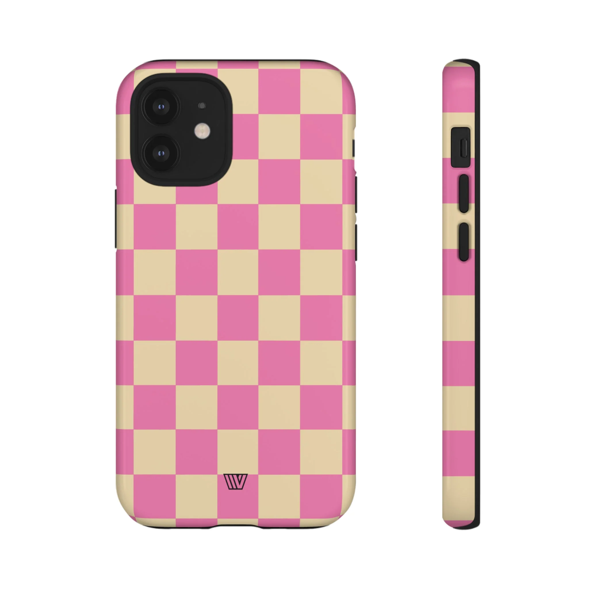PINK TAN CHECKERBOARD | Tough Phone Case - Image 9