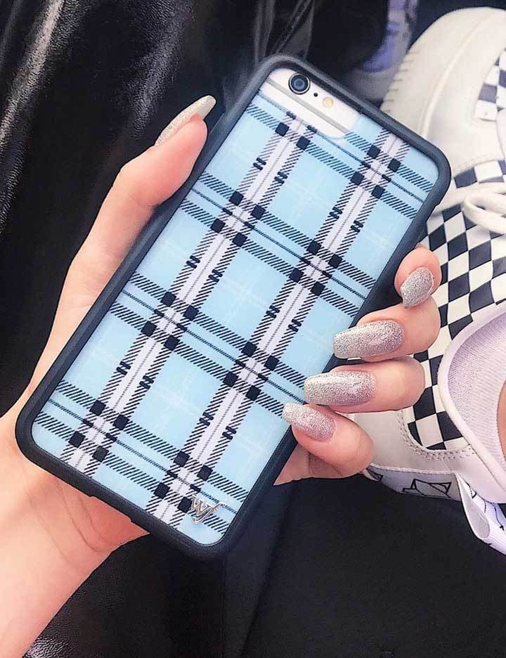 Plaid | Blue iPhone Case - Image 29