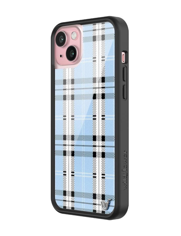 Plaid | Blue iPhone Case - Image 4
