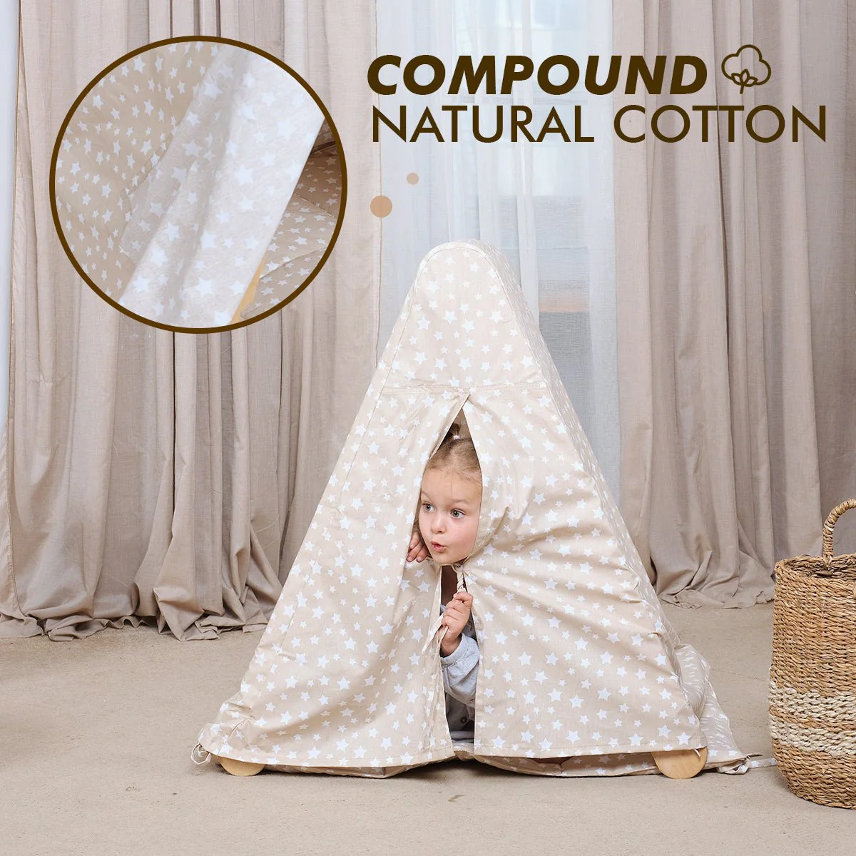 Play Tent Cover with Mat for Climbing Triangle Ladder - Image 5