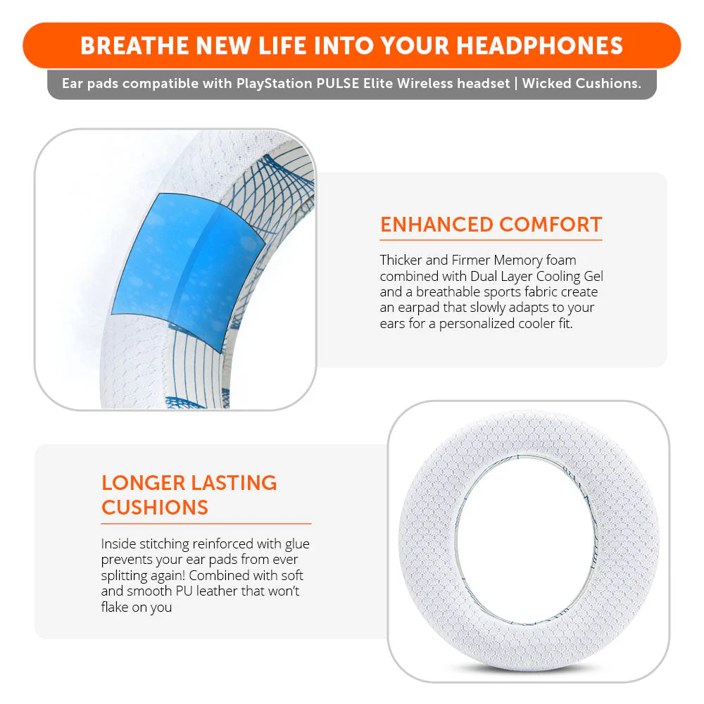 PlayStation Pulse Elite Cooling Gel Earpads - WC FreeZe Pulse Elite - Image 30