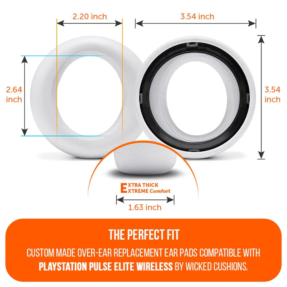 PlayStation Pulse Elite PU Leather Earpads - WC PadZ Pulse Elite - Image 10