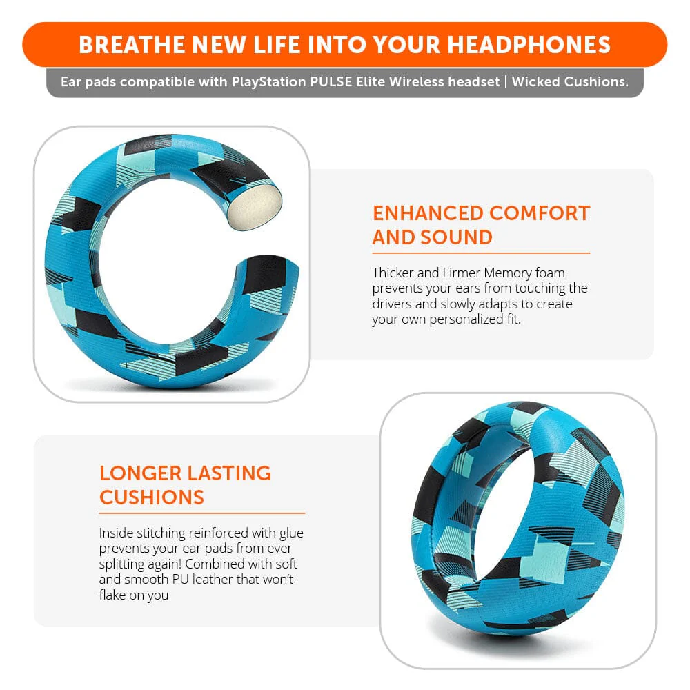 PlayStation Pulse Elite PU Leather Earpads - WC PadZ Pulse Elite - Image 21