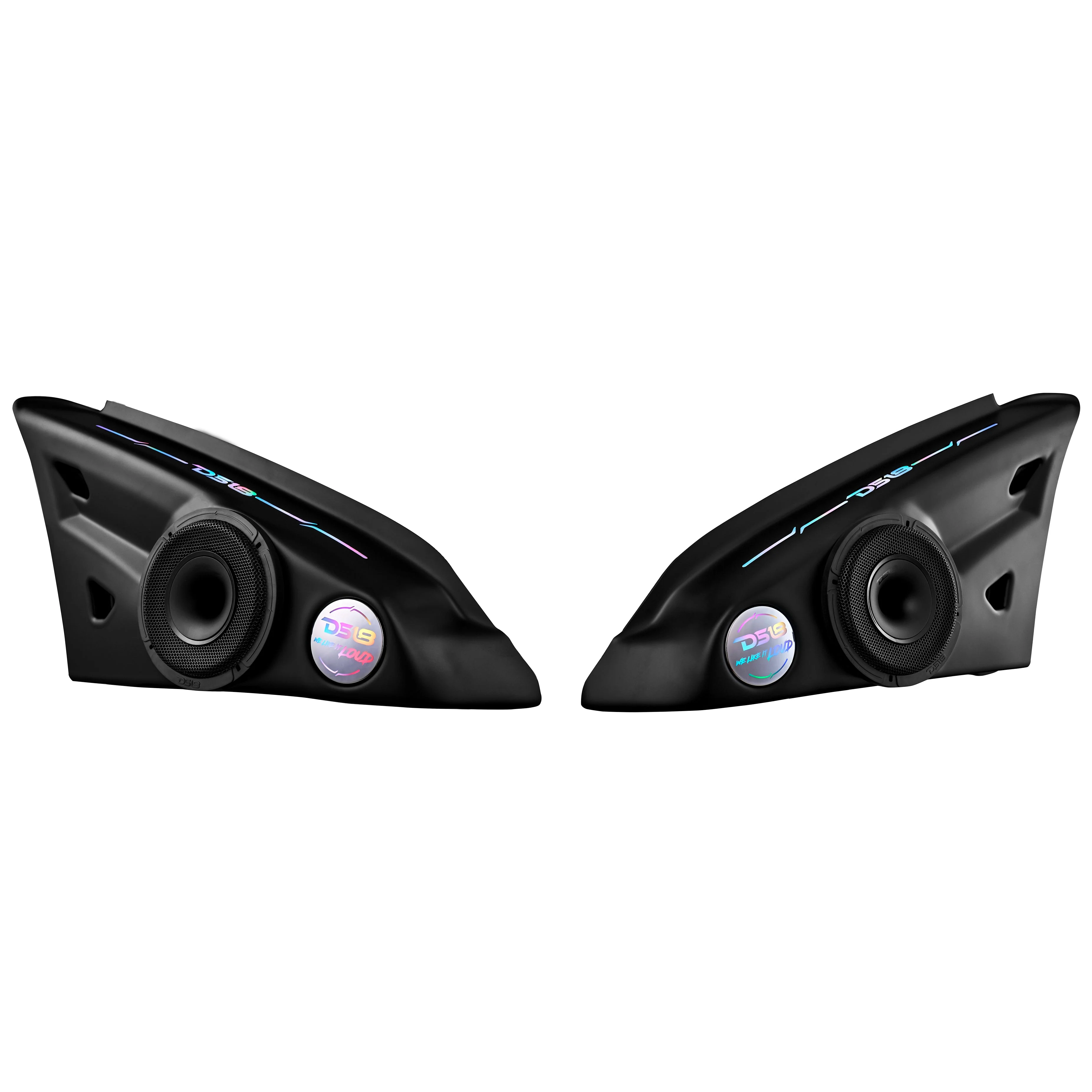 Polaris Slingshot Arm Rest Empty Enclosure With Digital Led Lights fits 2 x 6.5" Speakers  | 2015 - Current - Image 4