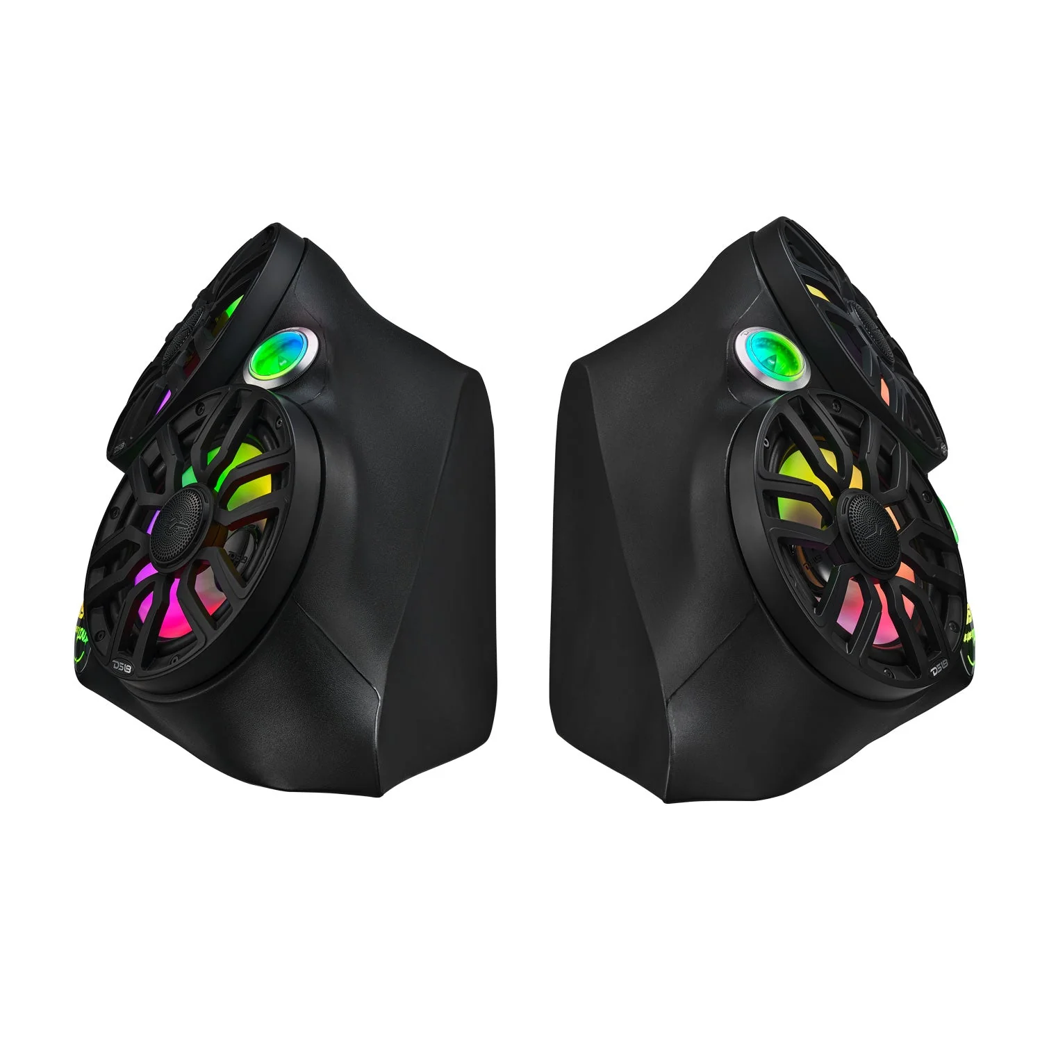 Polaris Slingshot Dual Front Fender 8” Loaded Speaker Pods with Digital LED Lighting - Image 5