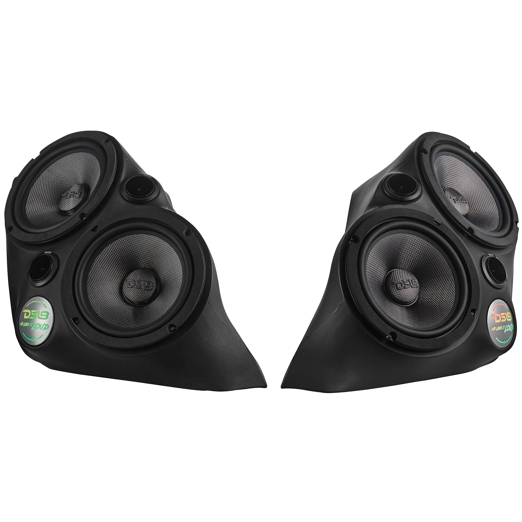 Polaris Slingshot Front Fender Dual 8" Speaker Pods With Digital LED Lighting - Image 3