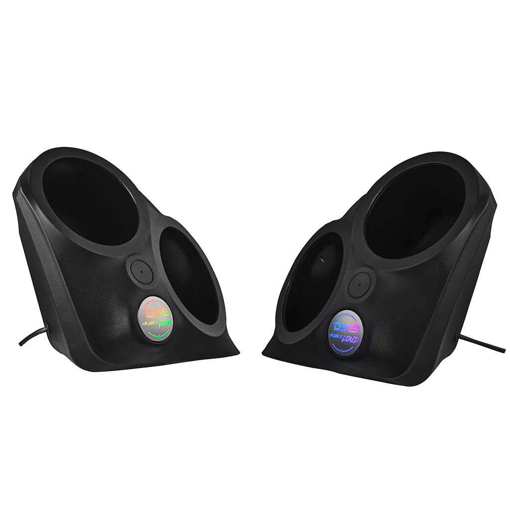 Polaris Slingshot Front Fender Dual 8" Speaker Pods With Digital LED Lighting - Image 6