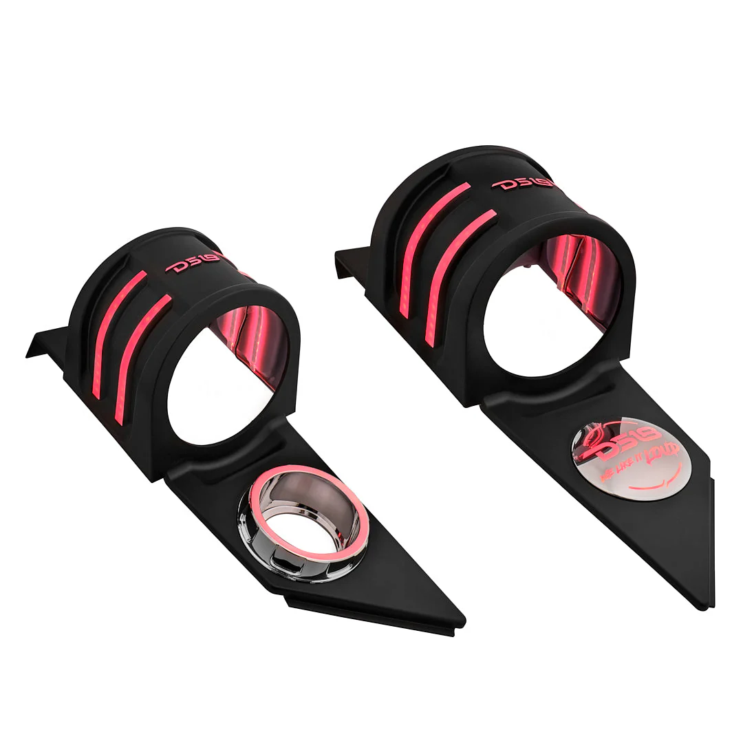 Polaris Slingshot Headrest Empty Enclosure With Digital LED Lights fits 4 x 6.5" Speakers | 2015 - Current - Image 7