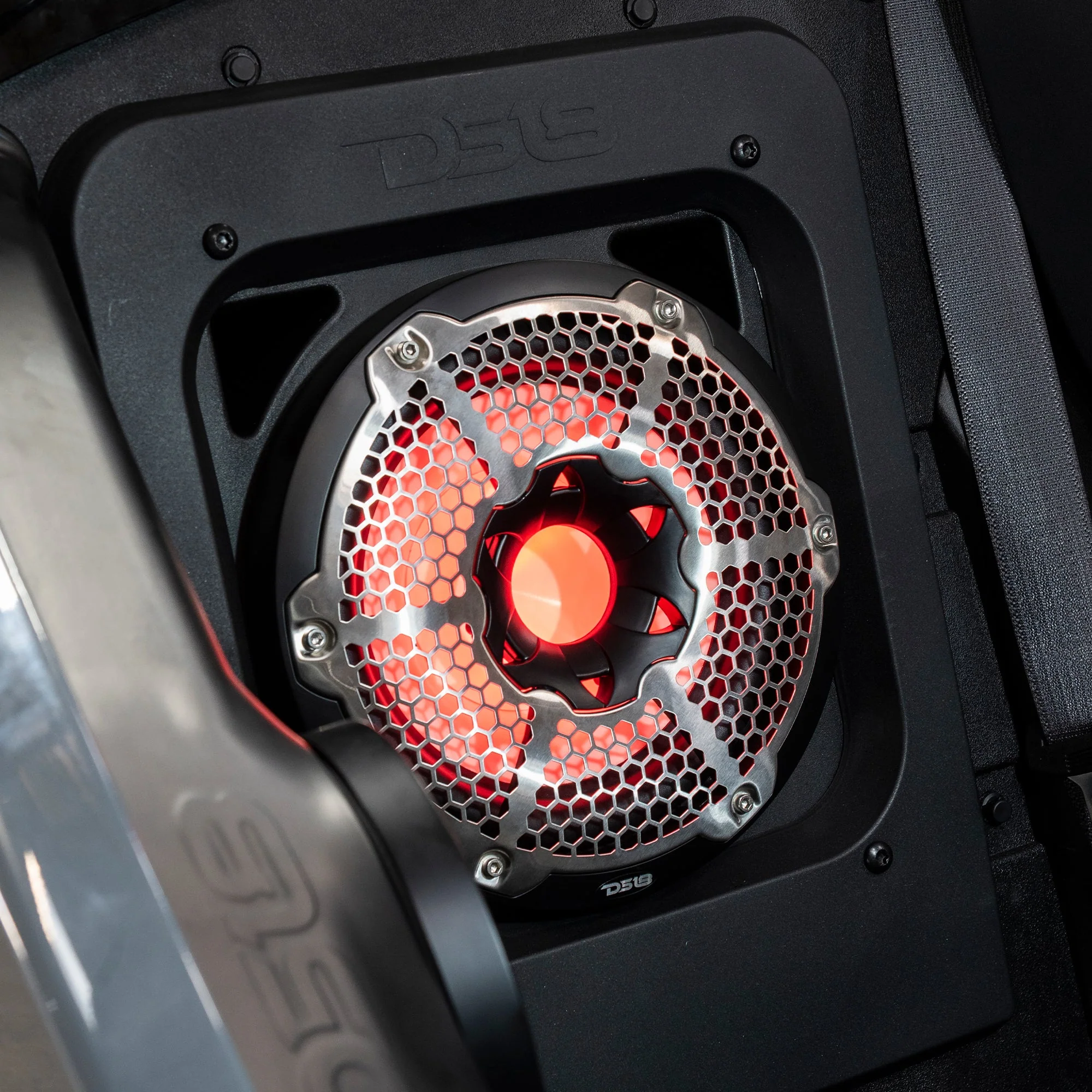 Polaris Slingshot Rear Subwoofer Enclosure Loaded | NXL-10SUB/BK and RGB LED Lights | Fits Either Passenger or Driver Side | 2015 - Current - Image 2