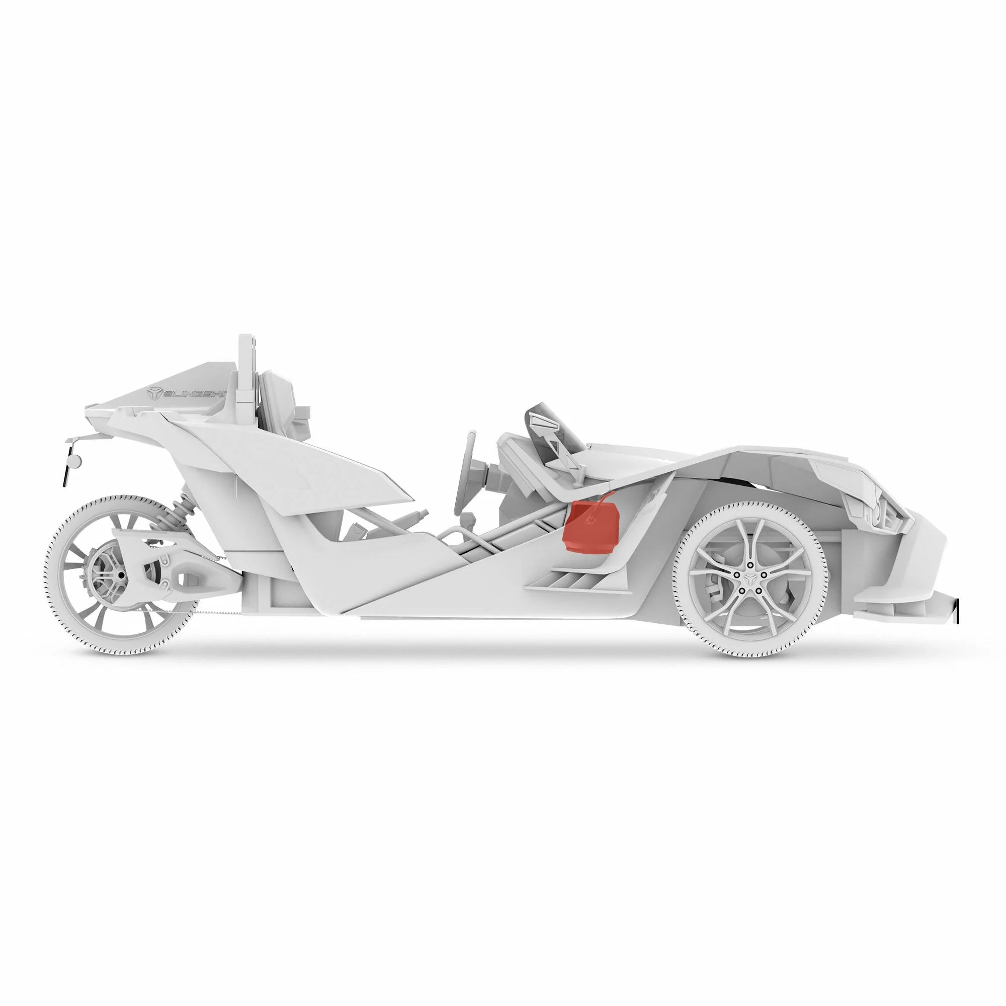 Polaris Slingshot Under Dash Enclosure Loaded | 2 x ZR6.4D Subwoofers | 2015 - 2019 - Image 3
