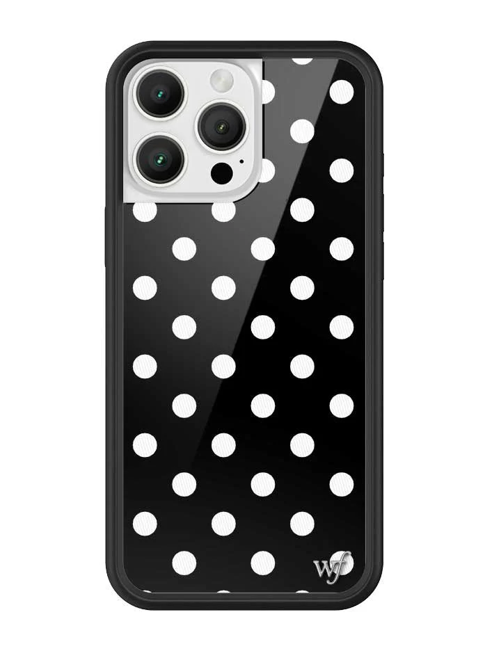 Polka Dot | Black and White iPhone Case - Image 13