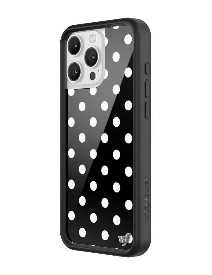 Polka Dot | Black and White iPhone Case - Image 14
