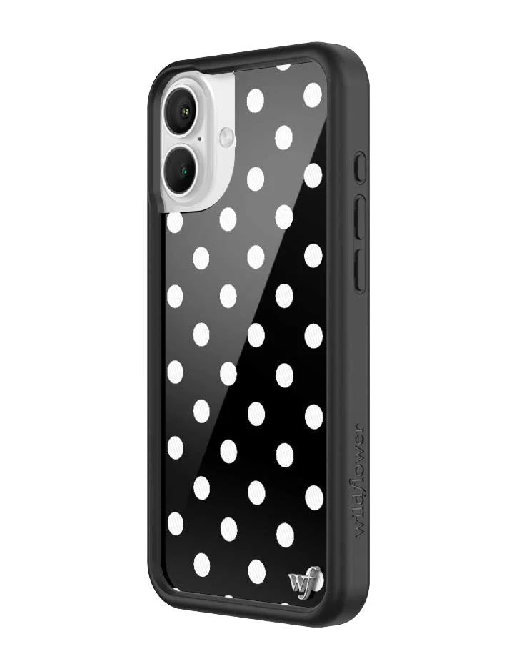 Polka Dot | Black and White iPhone Case - Image 16