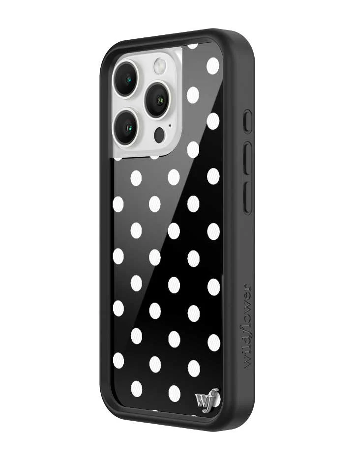 Polka Dot | Black and White iPhone Case - Image 18