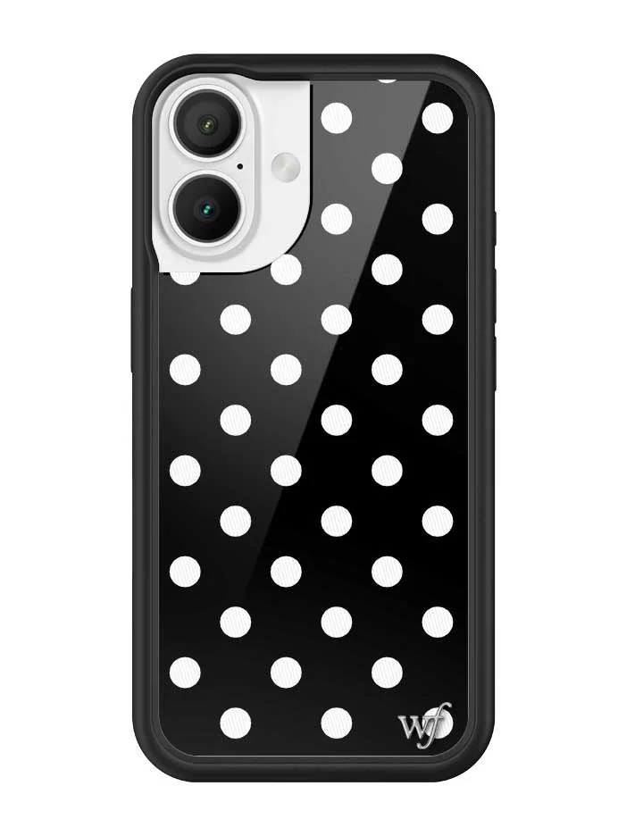 Polka Dot | Black and White iPhone Case - Image 19