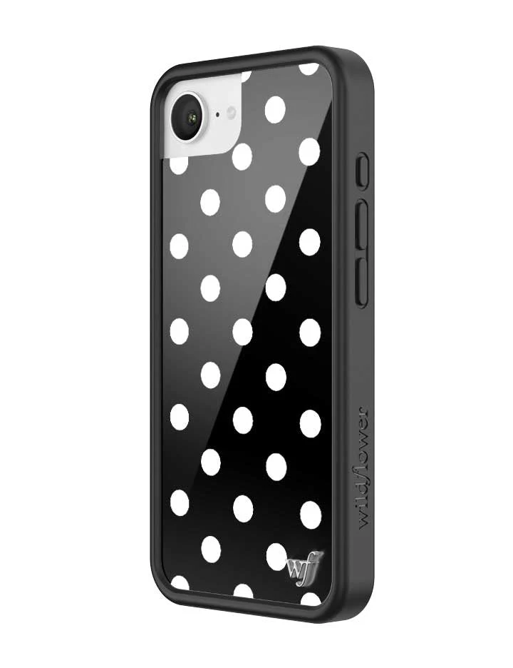 Polka Dot | Black and White iPhone Case - Image 22