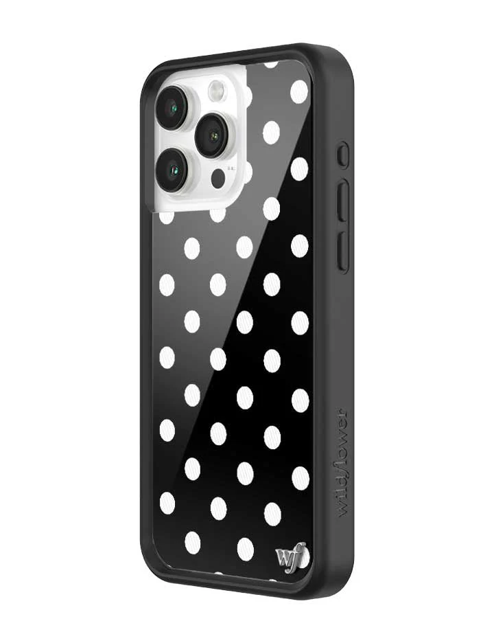 Polka Dot | Black and White iPhone Case - Image 24