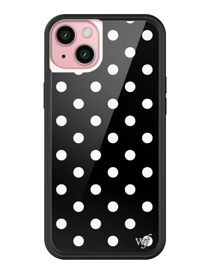 Polka Dot | Black and White iPhone Case - Image 25