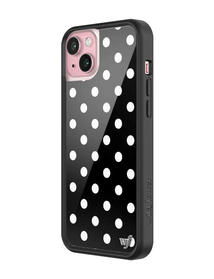 Polka Dot | Black and White iPhone Case - Image 26