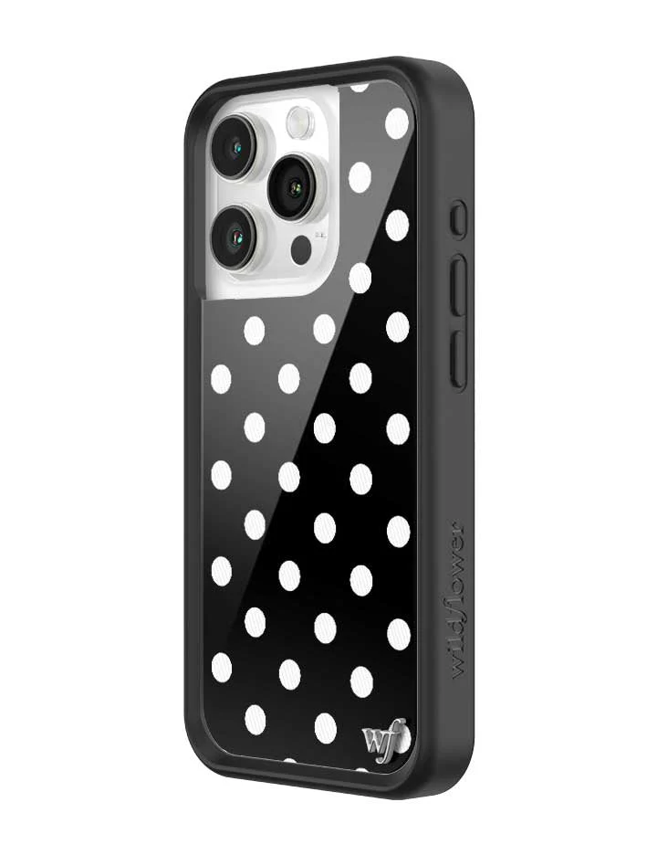 Polka Dot | Black and White iPhone Case - Image 28