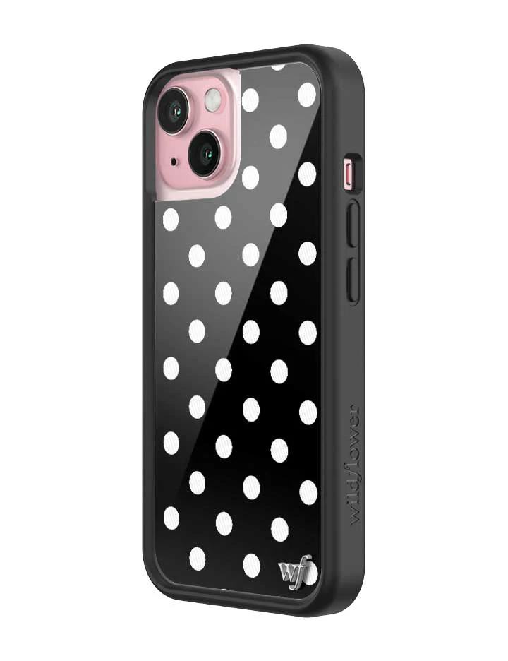 Polka Dot | Black and White iPhone Case - Image 30