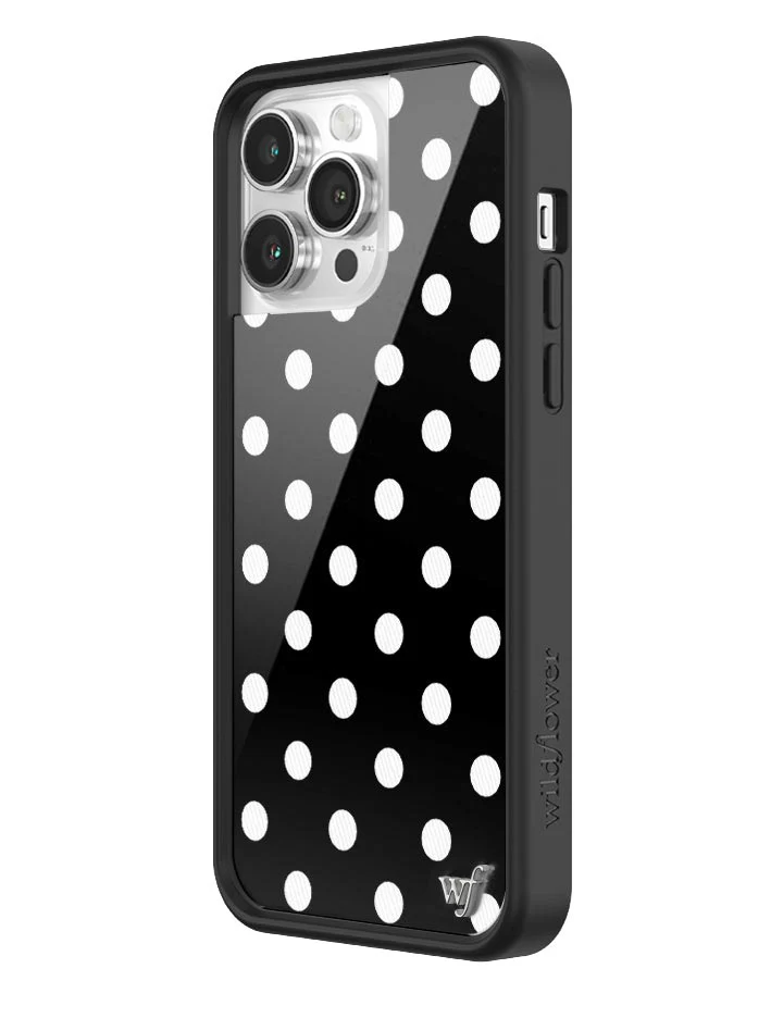 Polka Dot | Black and White iPhone Case - Image 32