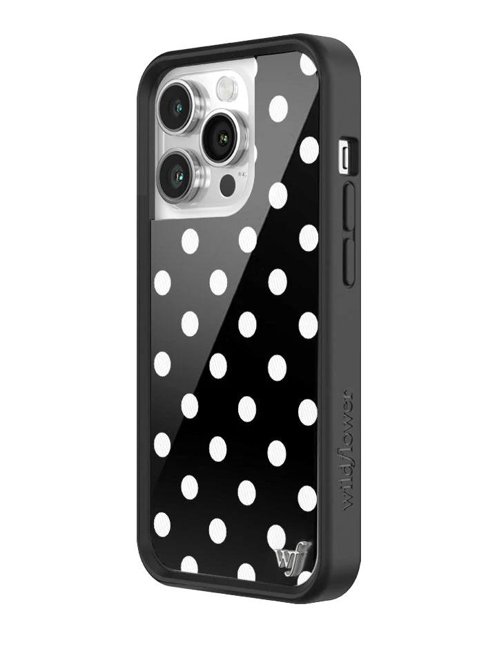 Polka Dot | Black and White iPhone Case - Image 36