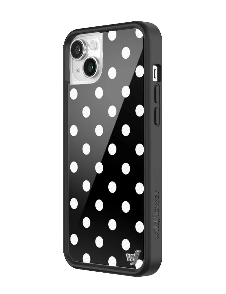 Polka Dot | Black and White iPhone Case - Image 38