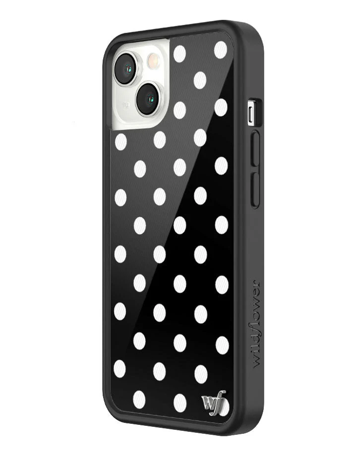 Polka Dot | Black and White iPhone Case - Image 40