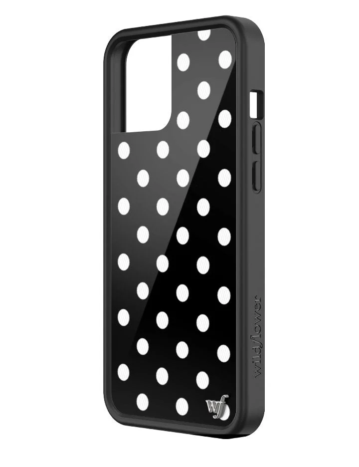 Polka Dot | Black and White iPhone Case - Image 42