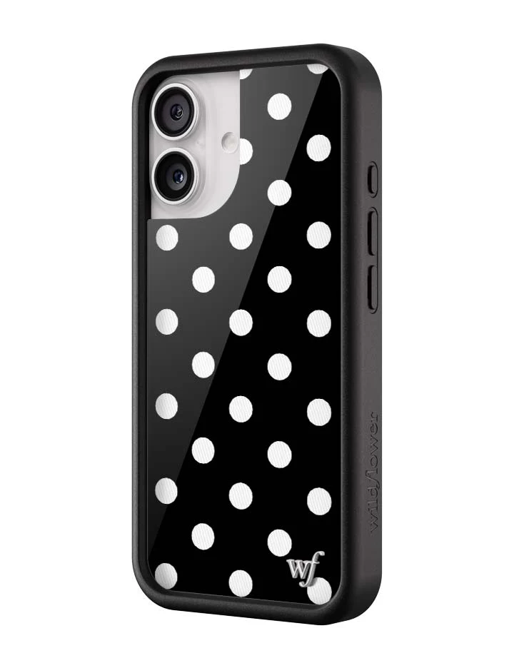 Polka Dot | Black and White iPhone Case - Image 8