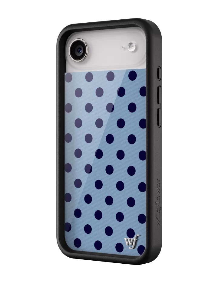 Polka Dot | Blue and Navy Blue iPhone Case - Image 11