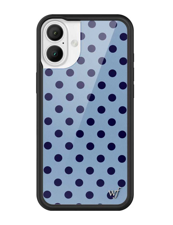 Polka Dot | Blue and Navy Blue iPhone Case - Image 15