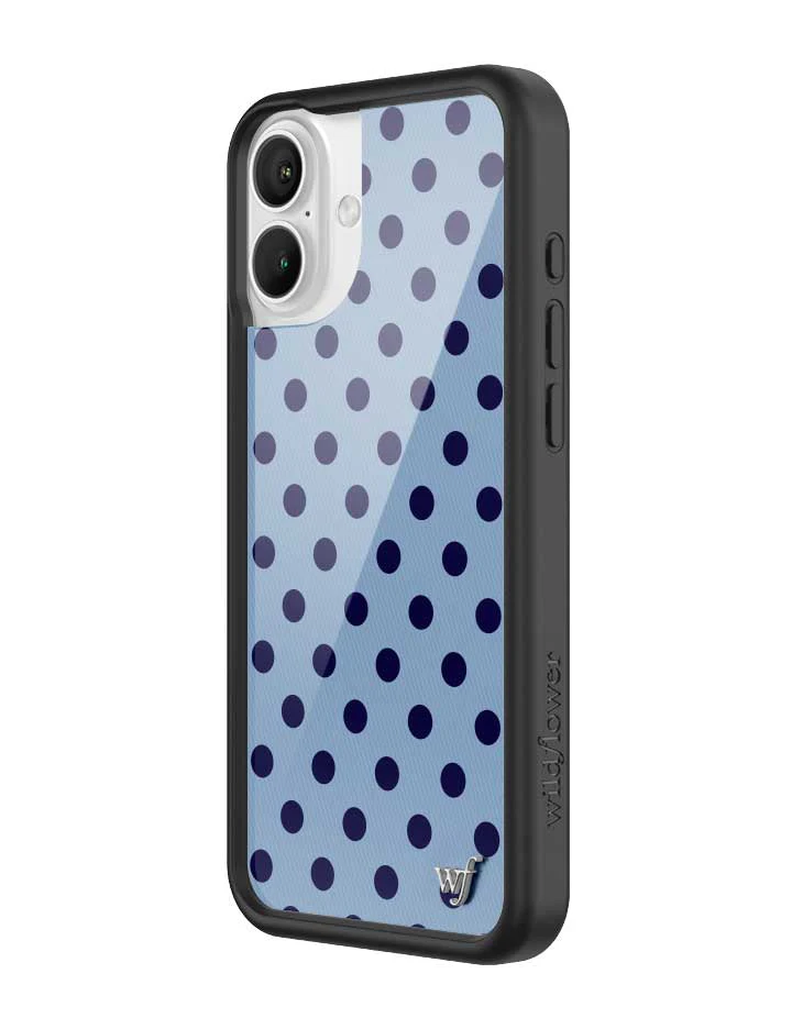 Polka Dot | Blue and Navy Blue iPhone Case - Image 16