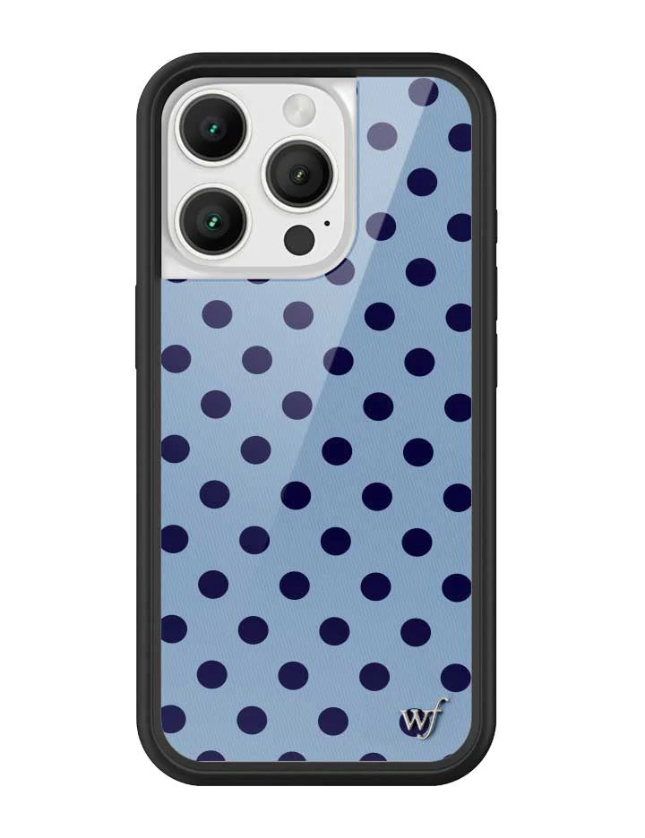 Polka Dot | Blue and Navy Blue iPhone Case - Image 17