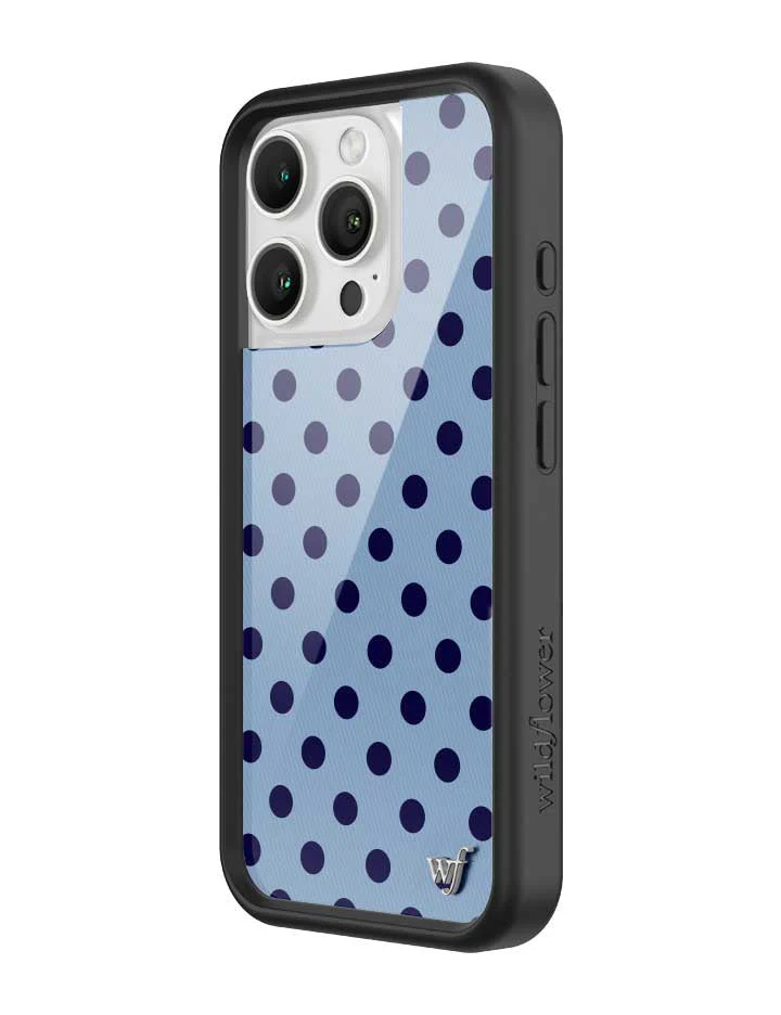 Polka Dot | Blue and Navy Blue iPhone Case - Image 18