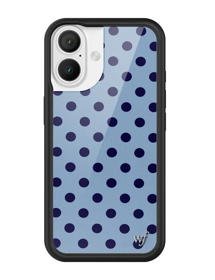 Polka Dot | Blue and Navy Blue iPhone Case - Image 19