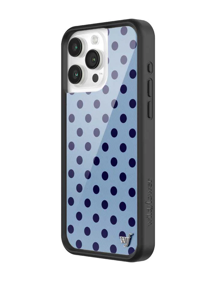 Polka Dot | Blue and Navy Blue iPhone Case - Image 24