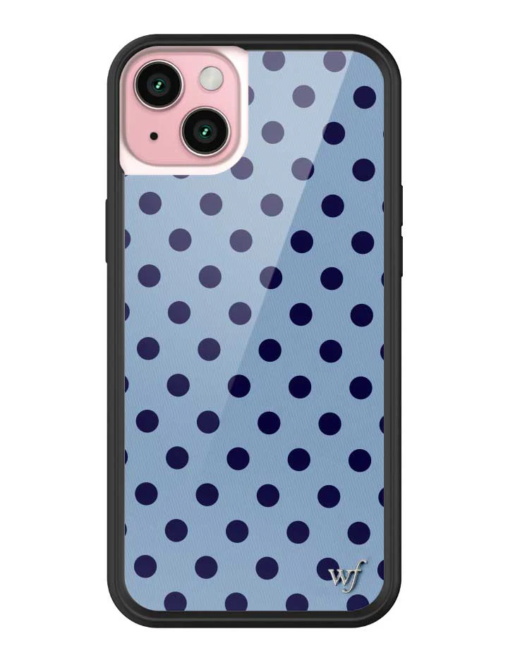 Polka Dot | Blue and Navy Blue iPhone Case - Image 25