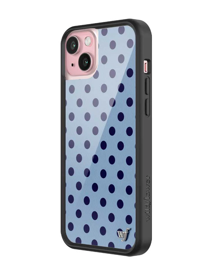Polka Dot | Blue and Navy Blue iPhone Case - Image 26
