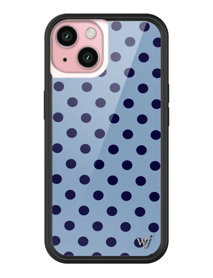 Polka Dot | Blue and Navy Blue iPhone Case - Image 29
