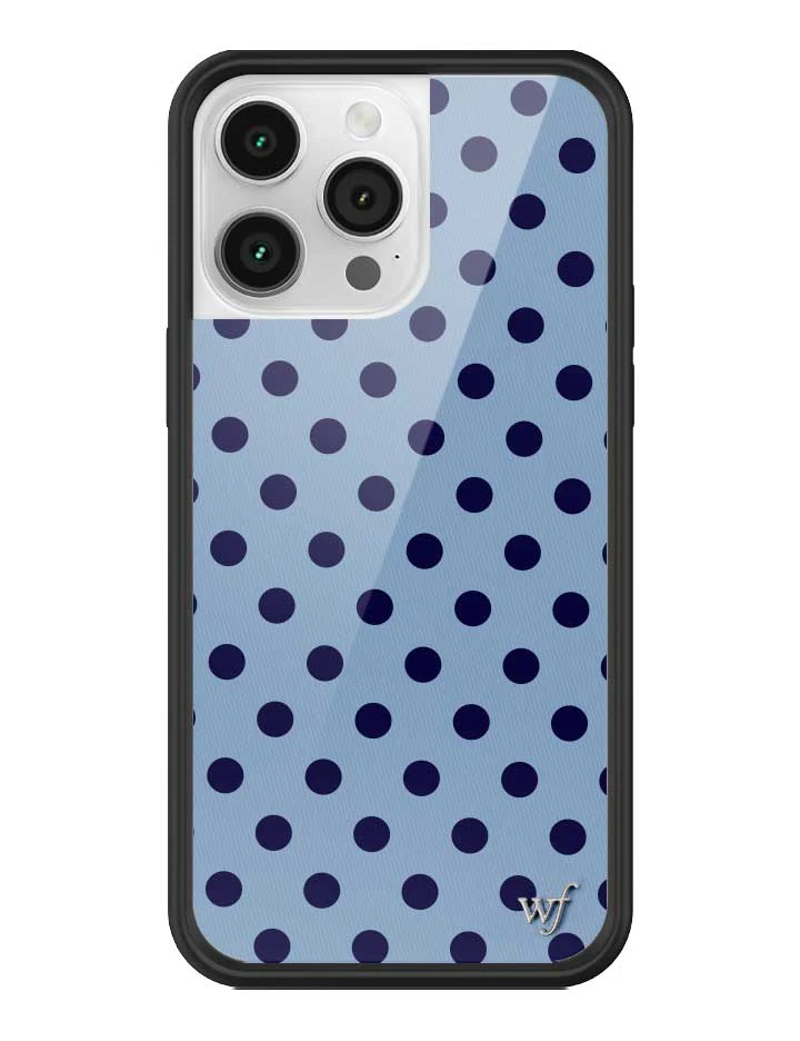 Polka Dot | Blue and Navy Blue iPhone Case - Image 31
