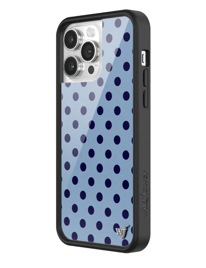 Polka Dot | Blue and Navy Blue iPhone Case - Image 32