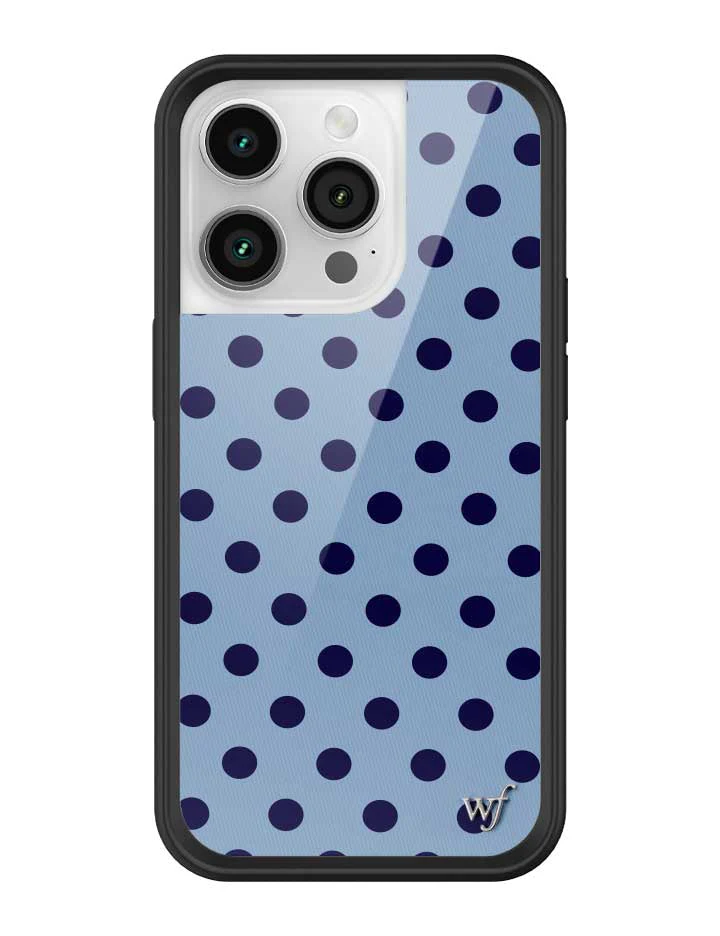 Polka Dot | Blue and Navy Blue iPhone Case - Image 33