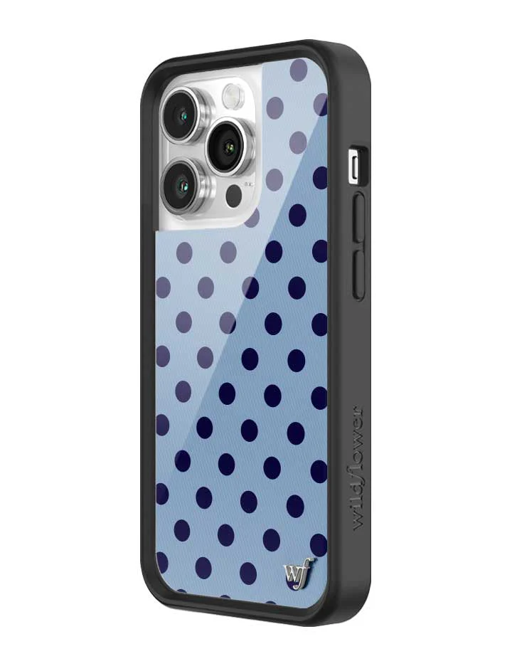 Polka Dot | Blue and Navy Blue iPhone Case - Image 34