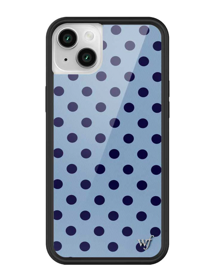 Polka Dot | Blue and Navy Blue iPhone Case - Image 35