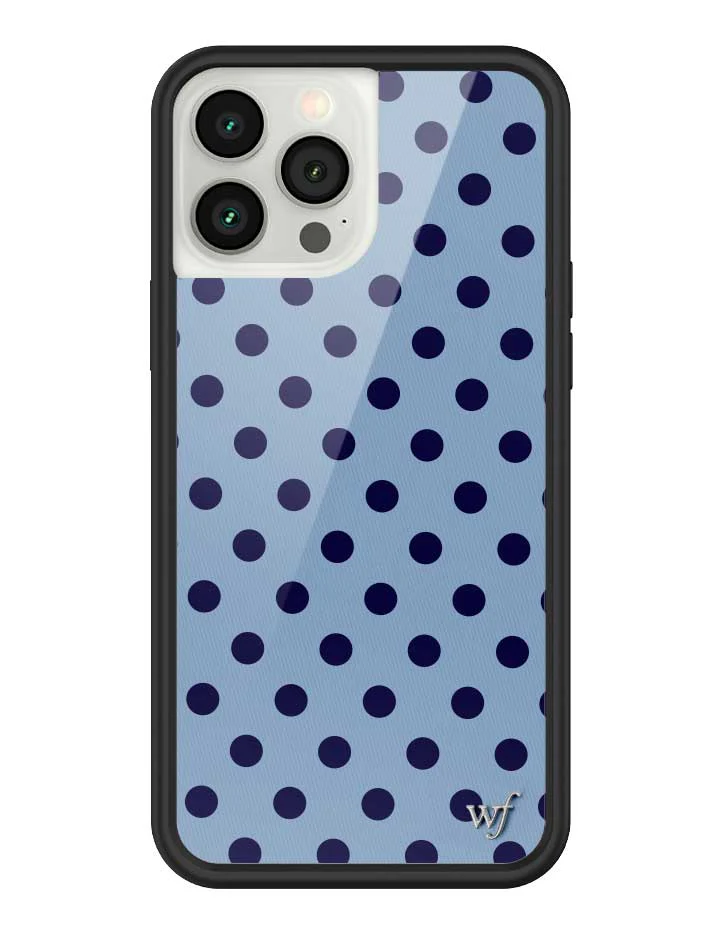 Polka Dot | Blue and Navy Blue iPhone Case - Image 37