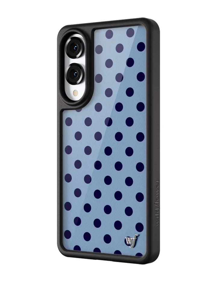 Polka Dot | Blue and Navy Blue Samsung Galaxy Case - Image 4