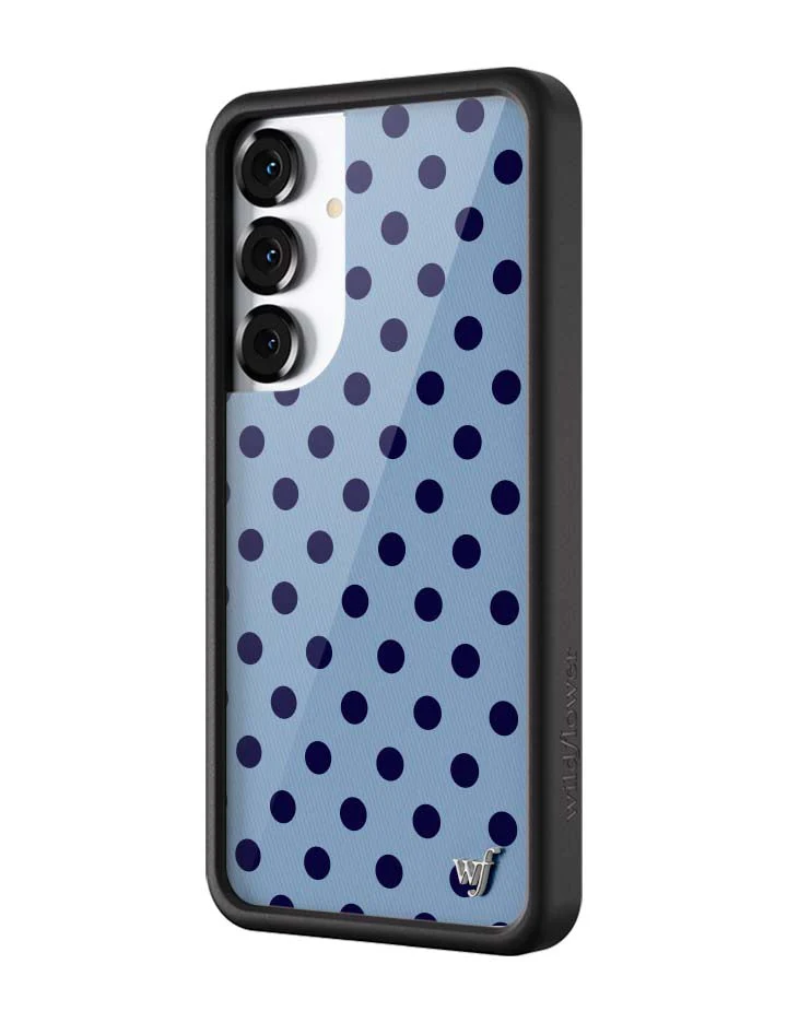 Polka Dot | Blue and Navy Blue Samsung Galaxy Case - Image 6