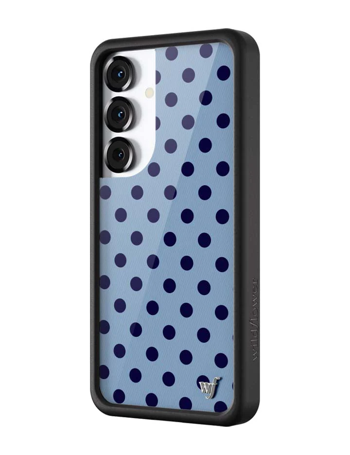 Polka Dot | Blue and Navy Blue Samsung Galaxy Case - Image 8